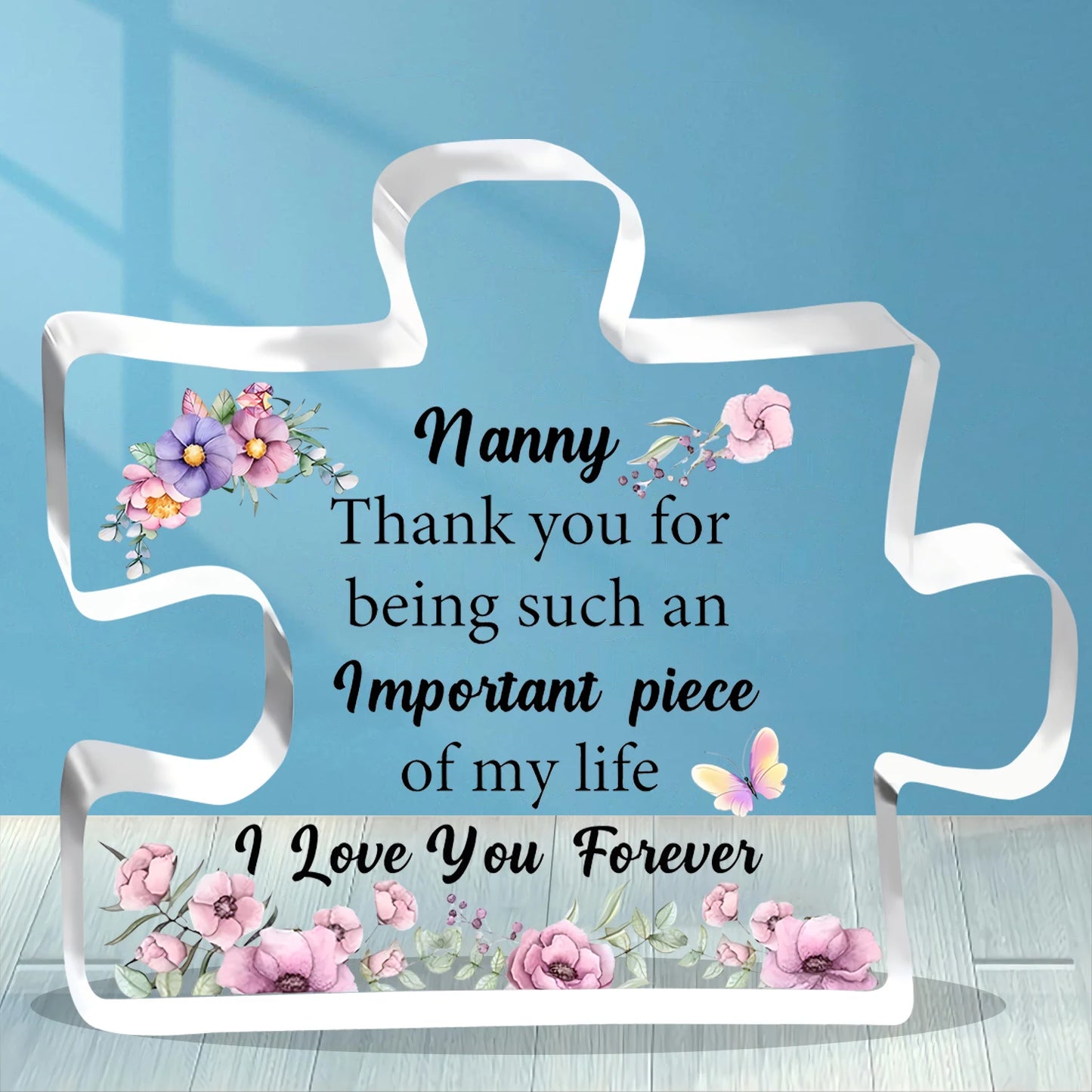 Nana Puzzle Plaque – Acrylic Sign, Nanny/Nan Gift for Mother's Day & Birthday