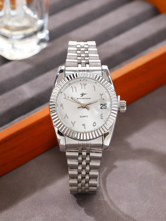 Women's Round Watch - Luxury Quartz Bracelet
