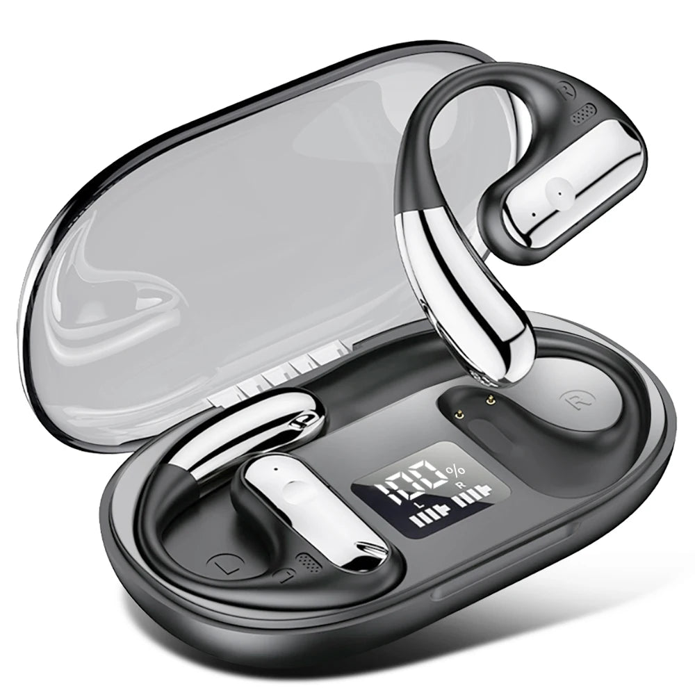 TWS Wireless Ear Hook Earbuds - Bluetooth 5.3, HiFi Stereo, Sport Gaming