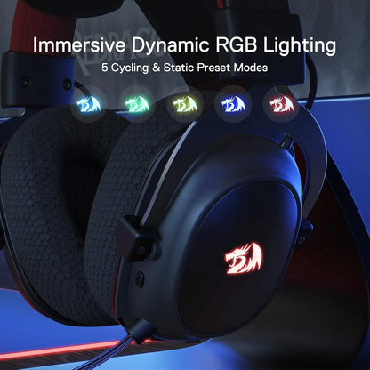 Redragon H510 PRO Zeus-X RGB Wireless Gaming Headset - 7.1 Surround Sound