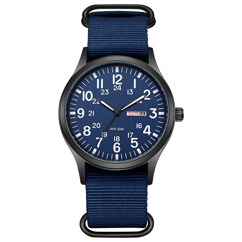TPW K7101 Field Watch with Nylon Strap and Luminous Hands