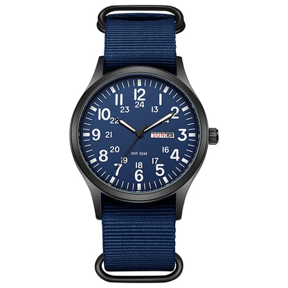 TPW K7101 Field Watch with Nylon Strap and Luminous Hands