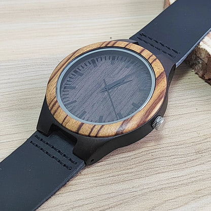 Rainch Vintage Wooden Quartz Watch for Men and Women