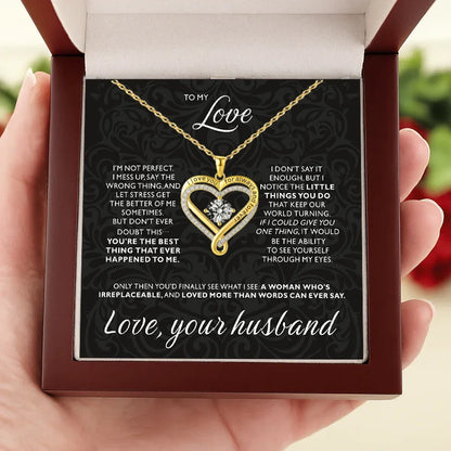Eternal Heart Necklace - Double Layer Gift Set with Box