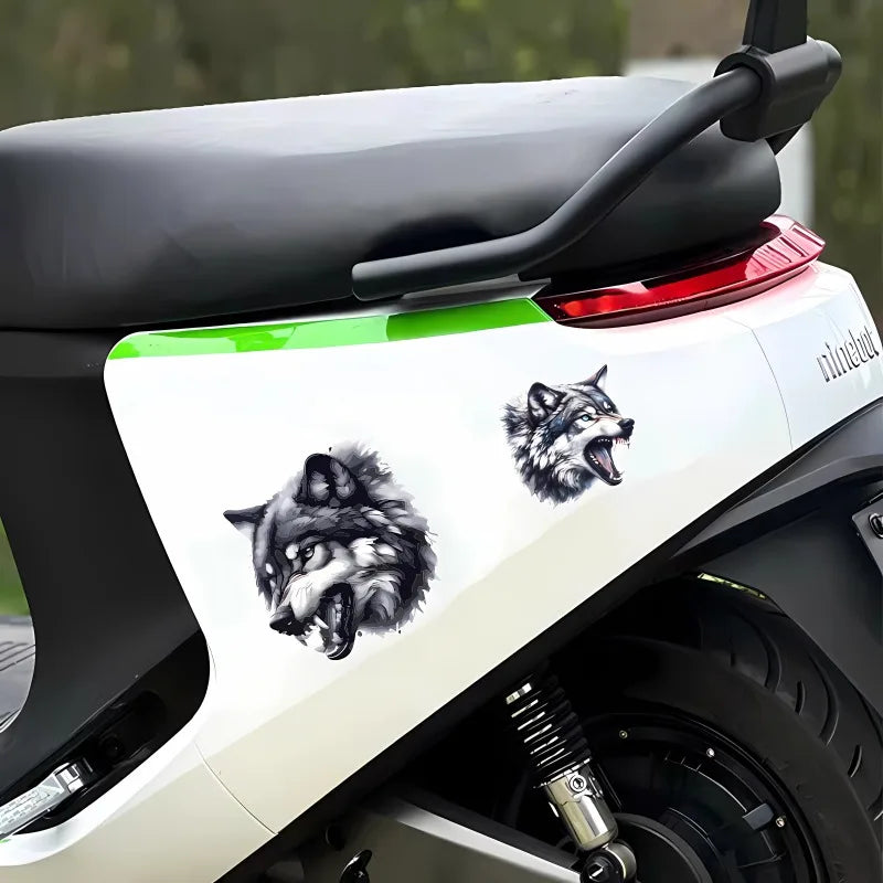 Wolf Head Car Sticker - Waterproof Vinyl Sunscreen Decal