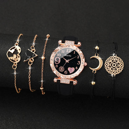 6-Piece Women’s Watch and Bracelet Set