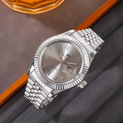Men's Stainless Steel Watch - Luxury Quartz
