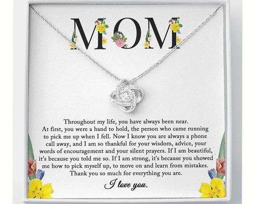 'To My Mom' Cubic Zirconia Pendant Necklace – Gift Box Included