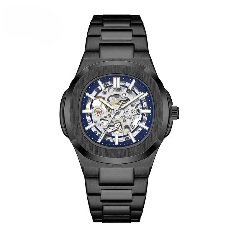Gorben Automatic Skeleton Watch with Stainless Steel Band and Sapphire Crystal
