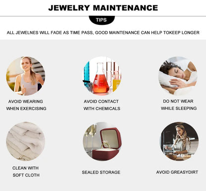 Luxury Crystal Ring Set - 2PC AAA Zircon Wedding Rings