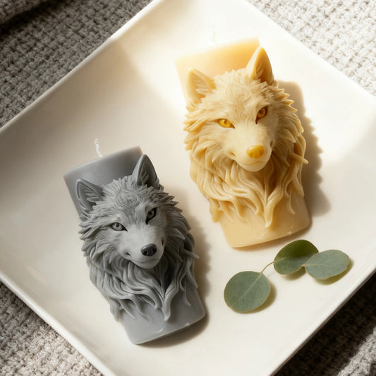 Wolf Head Candle Mold - DIY Art Candle