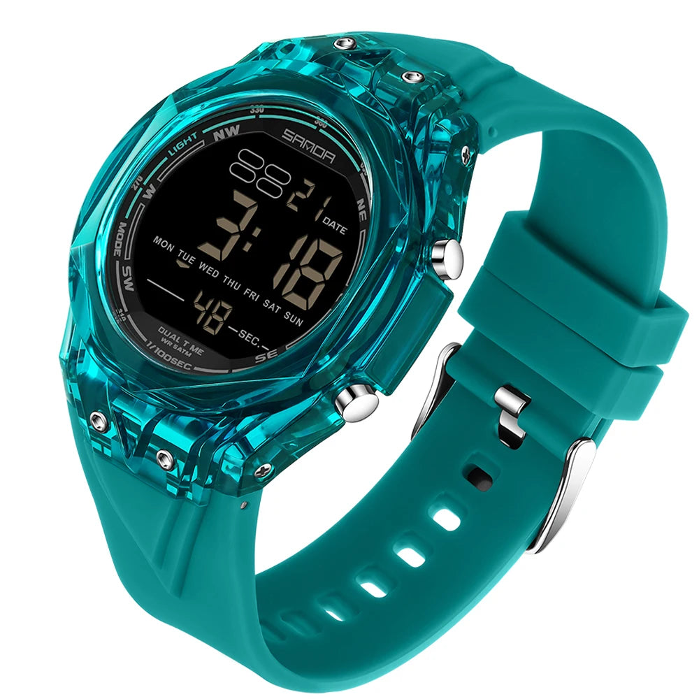 SANDA 6289 Women’s Digital Sports Watch with LED Backlight and Alarm