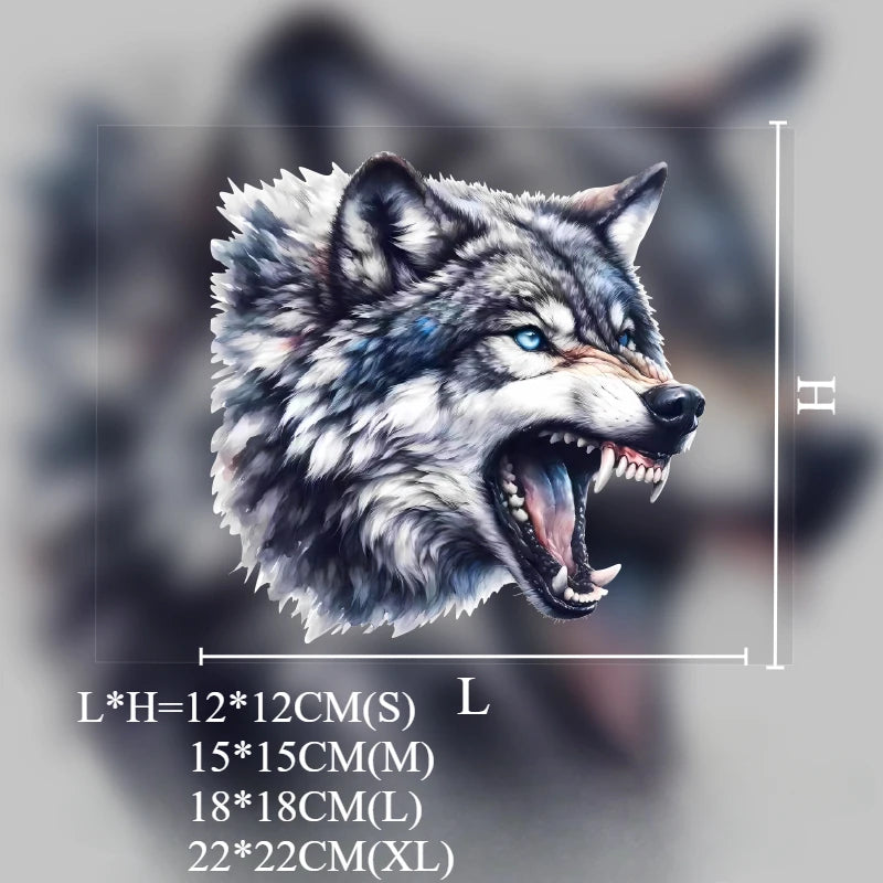 Wolf Head Car Sticker - Waterproof Vinyl Sunscreen Decal