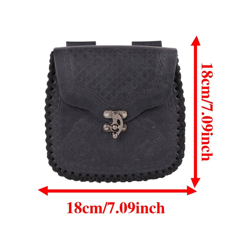 Medieval Viking Belt Bag and Costume Accessory Set