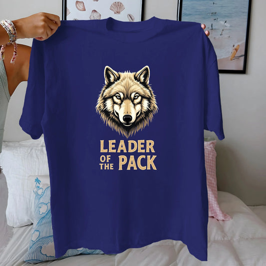 Leader of the Pack Wolf Women's T-Shirt - 100% Cotton