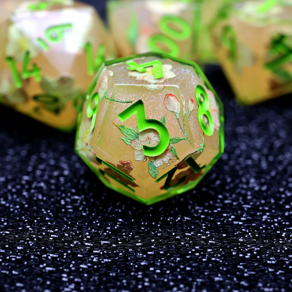 7-Piece Sharp Edge Resin DnD Dice Set – RPG Polyhedral