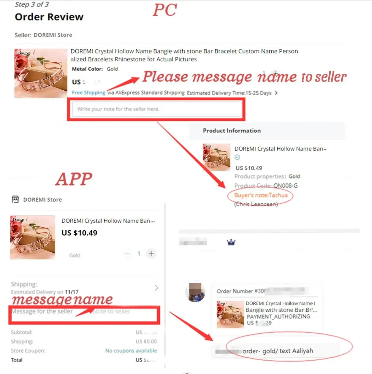 Custom Name Hoop Earrings - Stainless Steel with Crystals