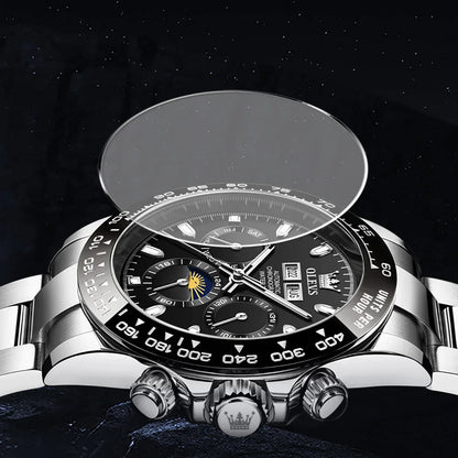 OLEVS 6654 Men's Watch - Automatic Mechanical, Sport, Waterproof, Luminous, Week Calendar