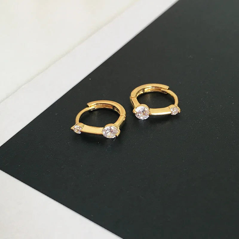 925 Sterling Silver Earrings - Petite Simple Elegant Design