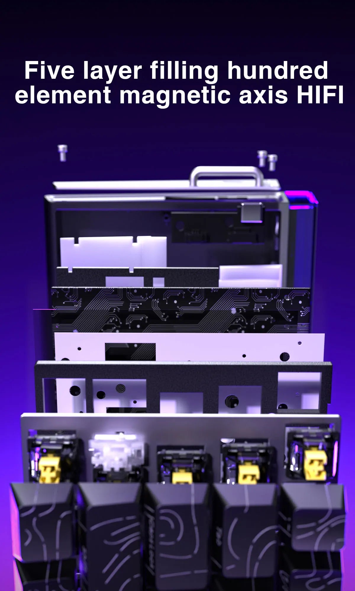 AULA HERO 68HE Magnetic Switch Keyboard - Rapid Trigger, 8K, Hot-Swap, RGB