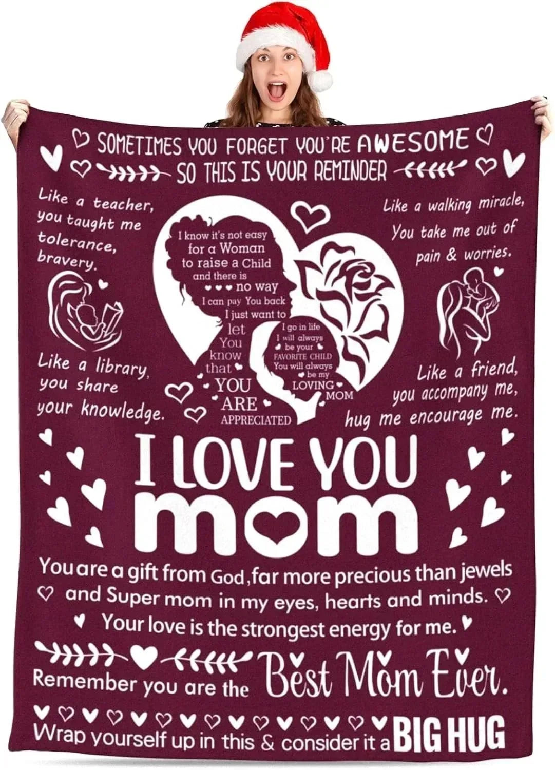 Printed Flannel Throw Blanket – 100% Polyester, Anti-Pill, Multi-Color