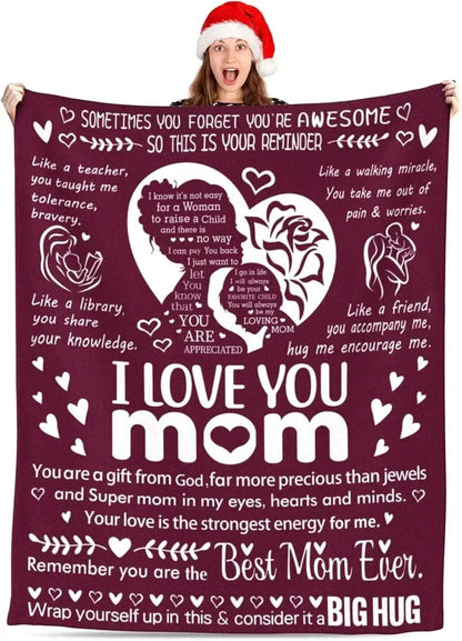 Printed Flannel Throw Blanket – 100% Polyester, Anti-Pill, Multi-Color