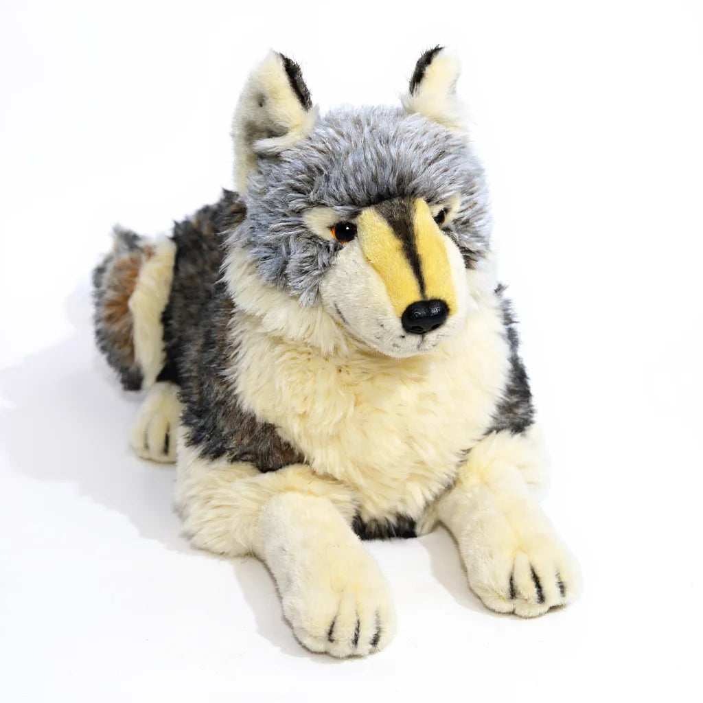 Ultra-Realistic Wolf Plush Toy - PP Cotton Soft Pillow Gift