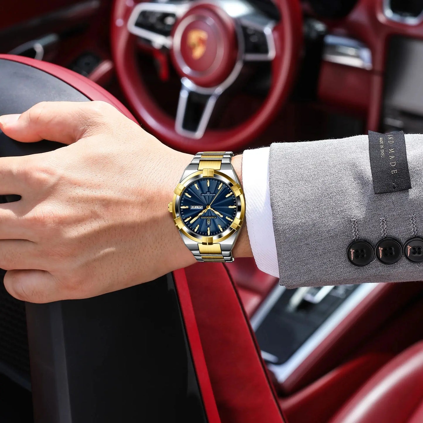 CAREKISO Military Watch - Waterproof Luminous Quartz with Date & Week