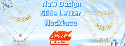 Custom Name Hoop Earrings - Stainless Steel with Crystals