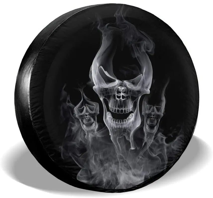 3D Wolf Spare Tire Cover - Polyester Waterproof Dustproof Universal