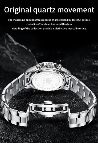 OLEVS 2945 Men's Watch - Moon Phase, Chronograph, Waterproof, Backlight, Fashion Quartz