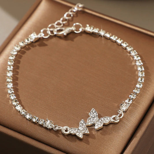 Sterling Silver Butterfly Bracelet