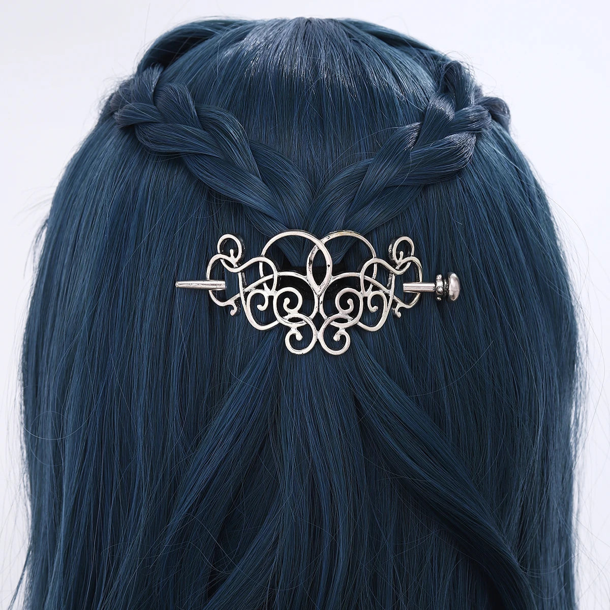 Celtic Knot Hair Stick – Retro Irish Style, Metal Alloy, Silver, 3 Styles