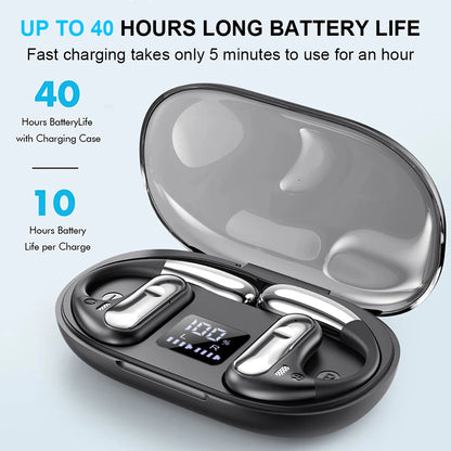 TWS Wireless Ear Hook Earbuds - Bluetooth 5.3, HiFi Stereo, Sport Gaming