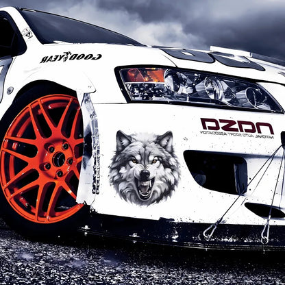 Wolf Head Car Sticker - Waterproof Vinyl Sunscreen Decal