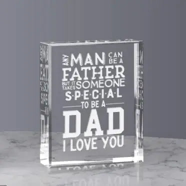 Dad Gift Plaque – Acrylic Keepsake Sign from Daughter/Son, Father's Day & Birthday