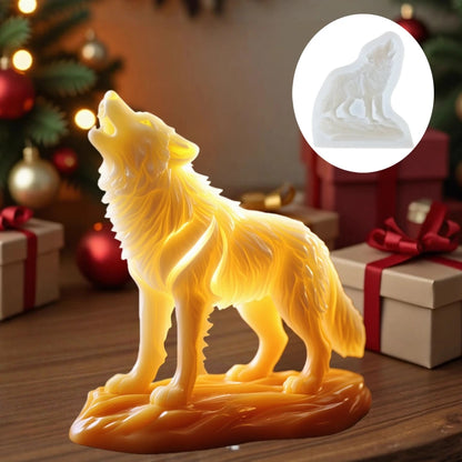 Wolf Howling Silicone Mold - Food Grade -40°C to +240°C