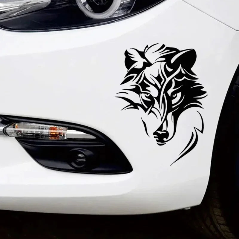 Wolf Head Car Sticker - PVC Vinyl 20x15cm & 30x23cm Decal