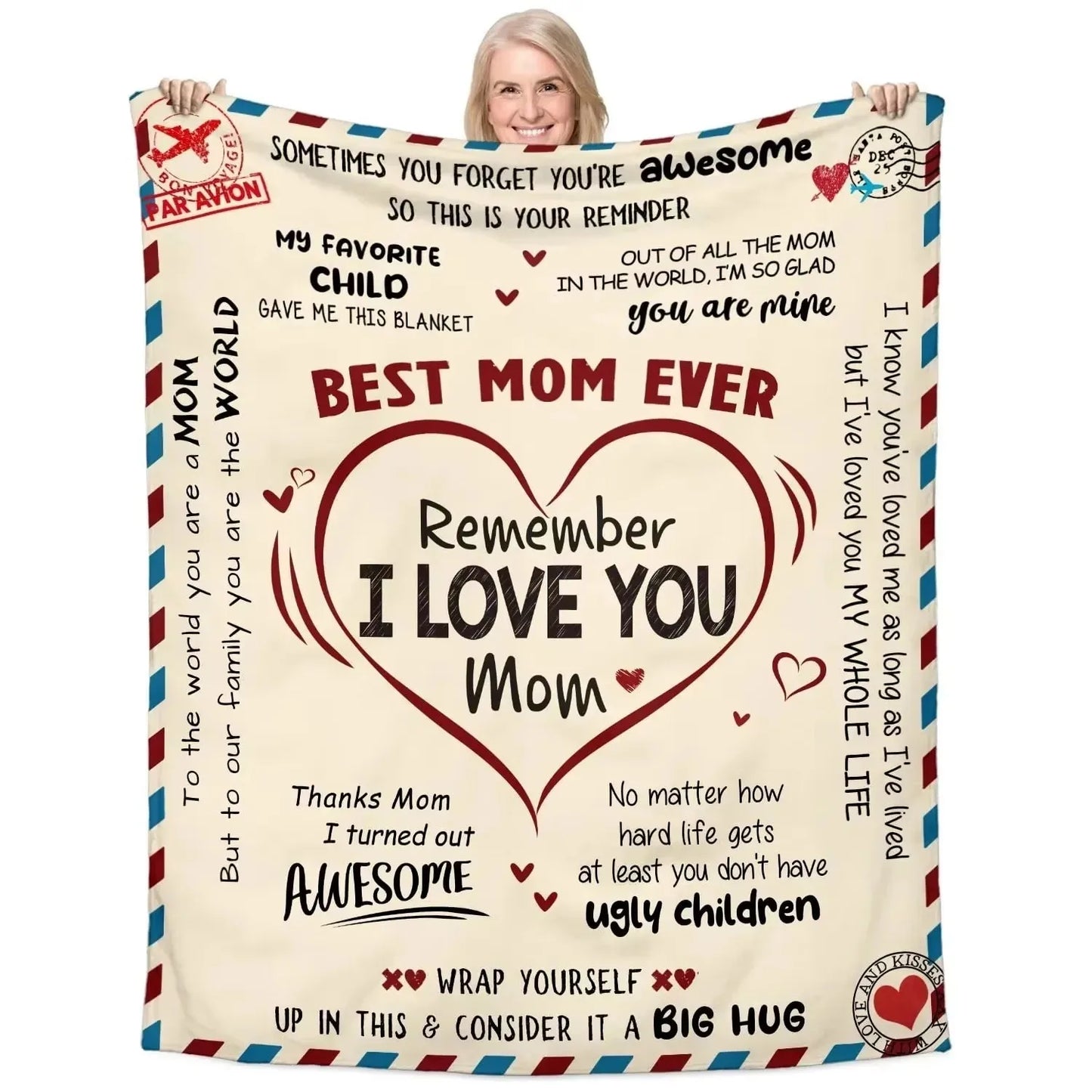 Printed Flannel Throw Blanket – 100% Polyester, Anti-Pill, Multi-Color