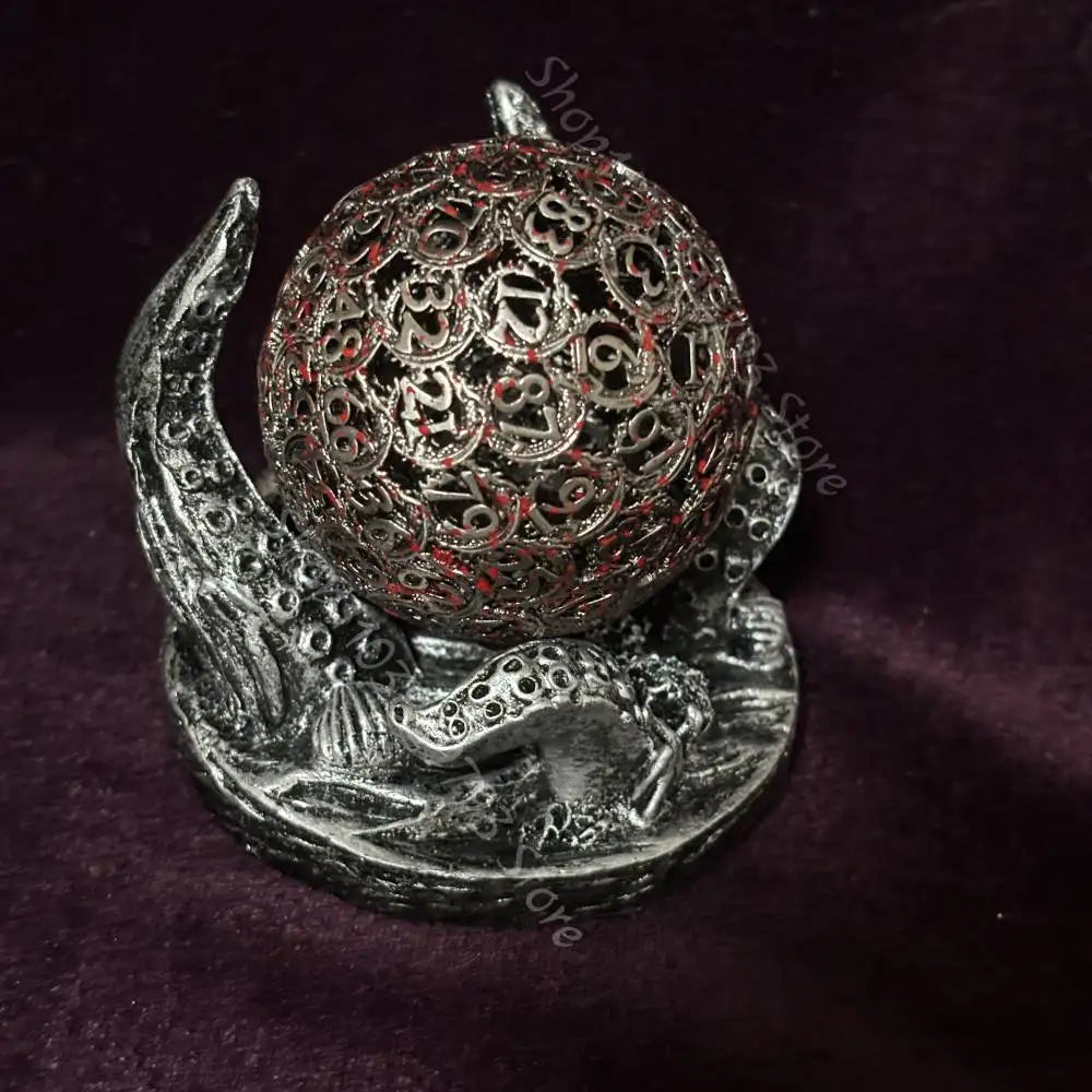 Metal D100 Dice Holder & Tray – Cthulhu DnD Design