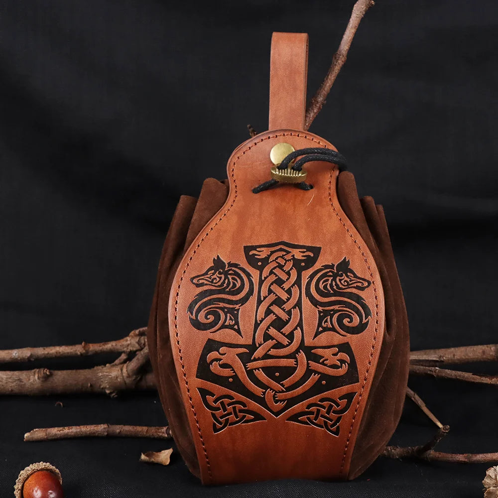 Medieval Leather Belt Bag