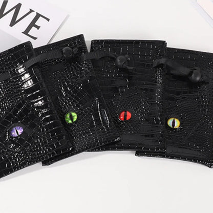 Large Velvet Dice Storage Bag with 8 Pockets for D&D and RPG Games