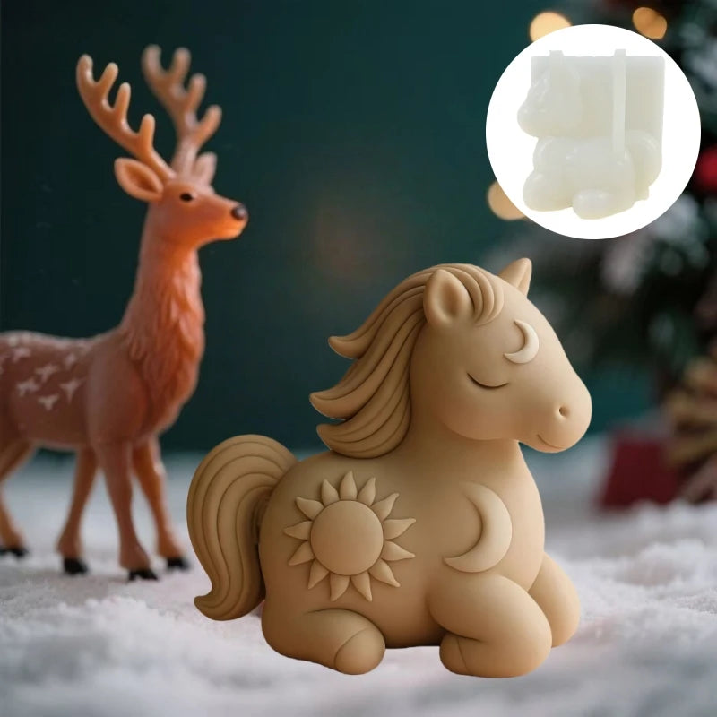 Wolf Howling Silicone Mold - Food Grade -40°C to +240°C