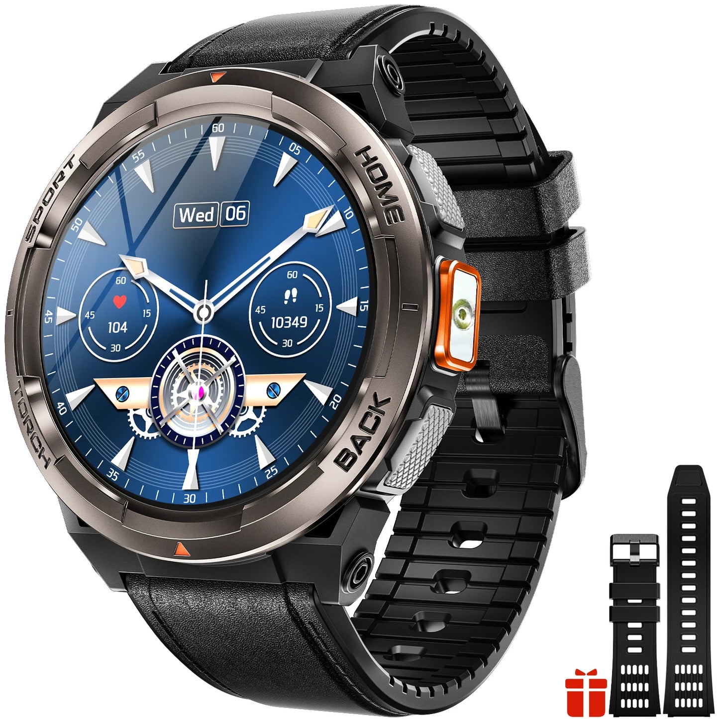 EIGIIS KE5 Smart Watch – 1.45" TFT, 3ATM, 530mAh, Compass & Altimeter