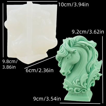 Wolf Howling Silicone Mold - Food Grade -40°C to +240°C