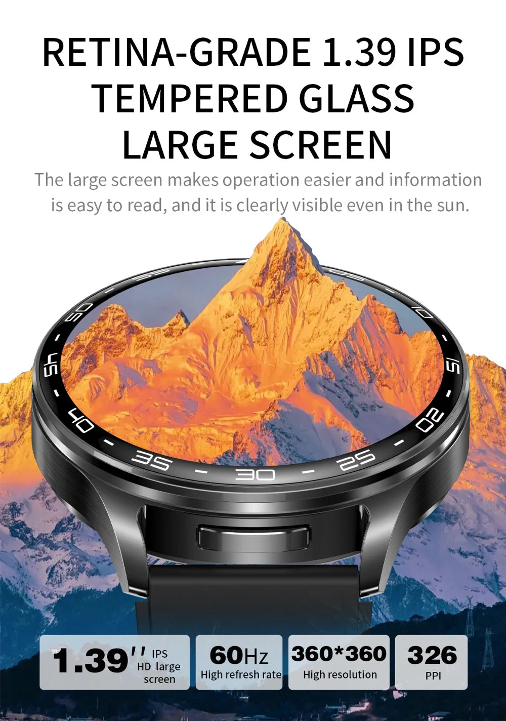 2-in-1 Smartwatch with TWS Earbuds - 1.39" IPS, Heart Rate, IP67, Bluetooth 5.0, 300mAh