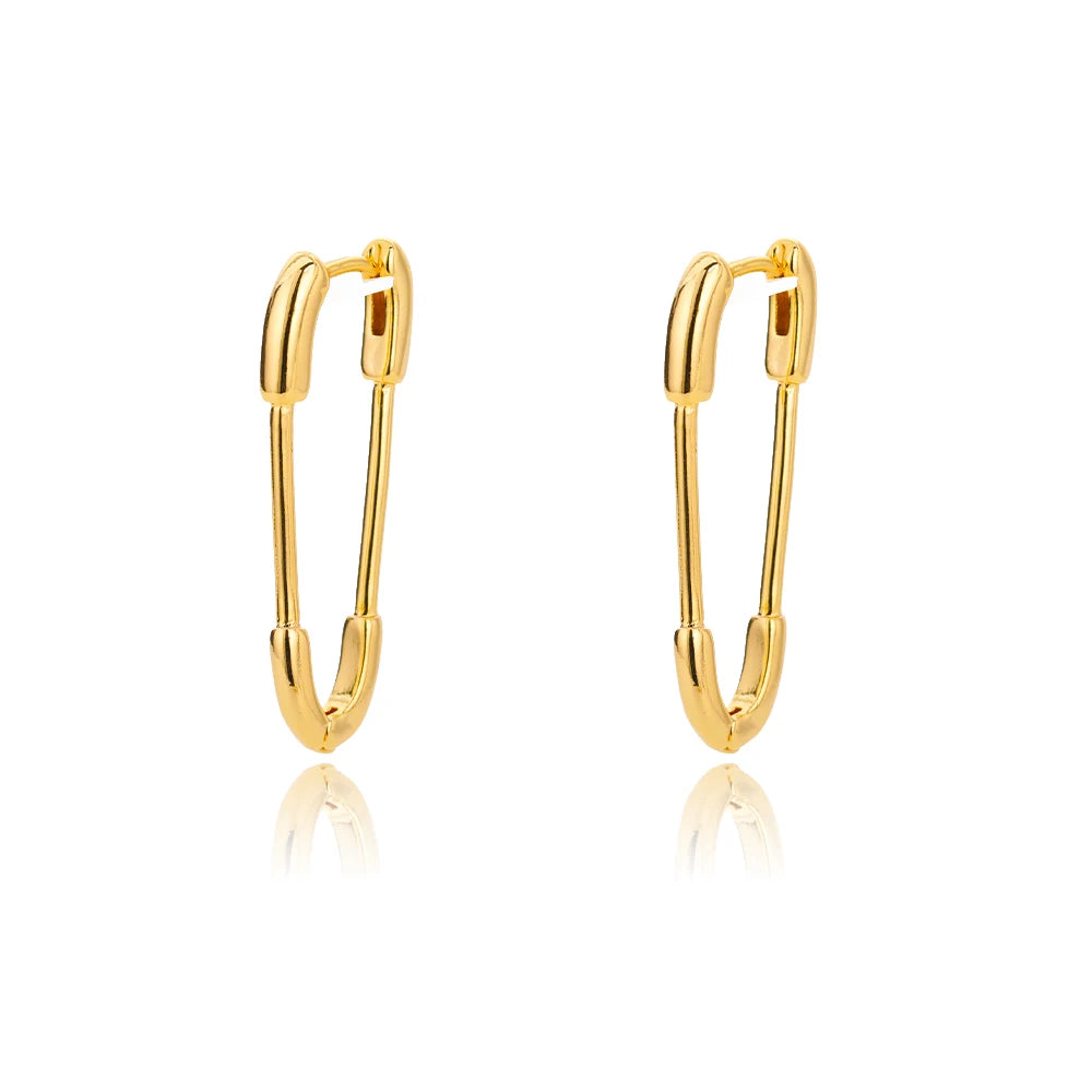 Crystal Heart Stud Earrings - Stainless Steel with Zircon