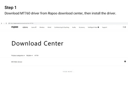 Rapoo MT760 Wireless Mouse - Multi-Device, 4000 DPI, Rechargeable, Bluetooth & 2.4GHz
