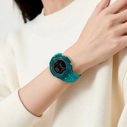 SANDA 6289 Women’s Digital Sports Watch with LED Backlight and Alarm