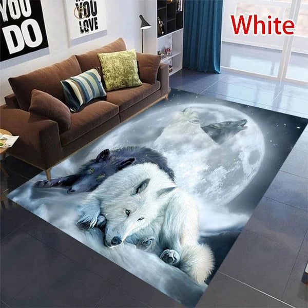 Wolf Pattern Carpet - Polyester Non-Slip Door Mat Rug